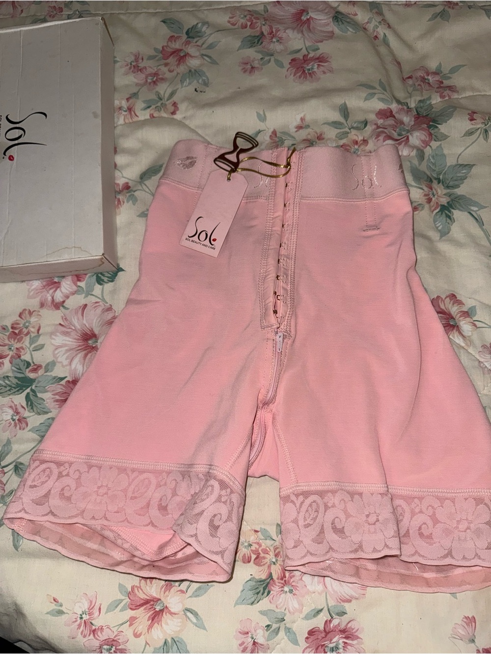NEW Sol beauty and care High-Waist Shaping Shorts butt lift in rose